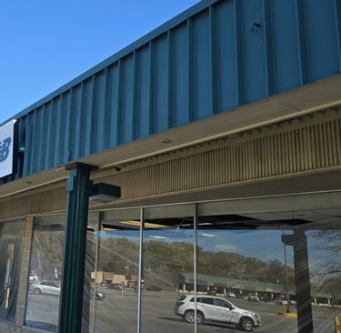 freshly painted and updated storefront!