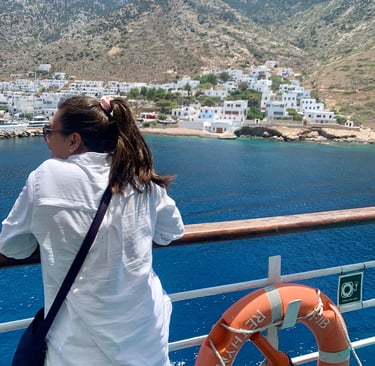 Views of Greece from a Ferry