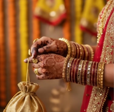 Lac Chudi exquisite bridal lac bangles in red and gold for Indian weddings and festive occasions
