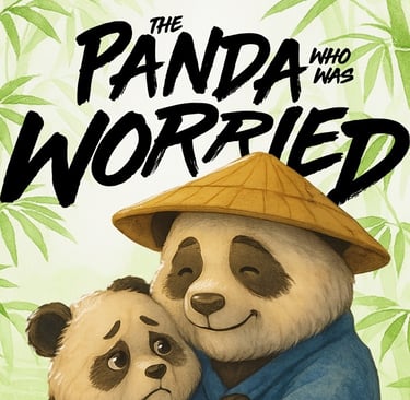 Cover of The Panda Who Was Worried, a philosophical children's picture book for ages 3-7