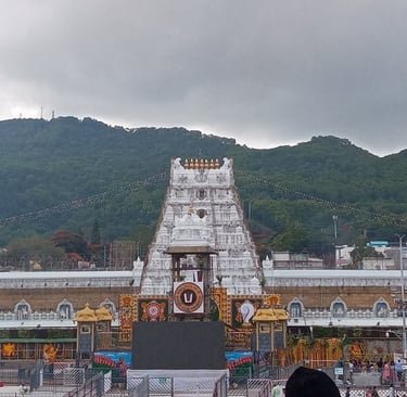 Sri Venkateswara Temple, Tirumala. A key destination for our Chennai to Tirupati tour packages.