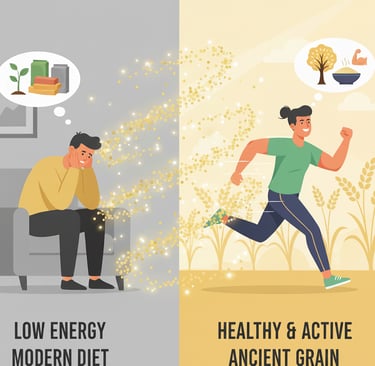 a man and woman running in the same direction