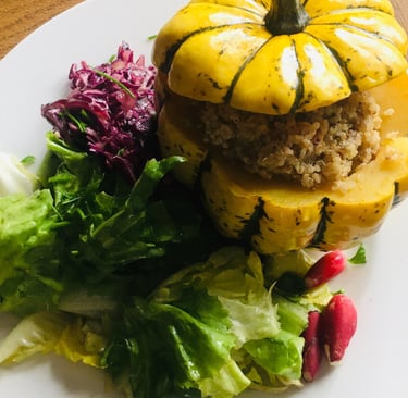 recette patidou farci au quinoa