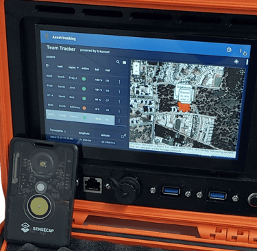 tracking de equipos de emergencia en terreno