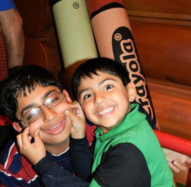 Satyam Sood and his brother, Shivam Sood, smiling