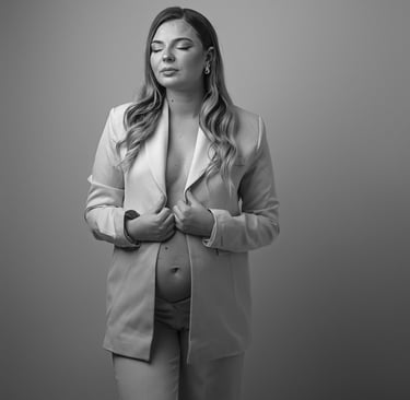 Photo de grossesse en studio