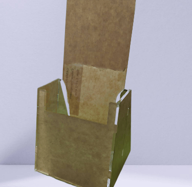 Clear Acrylic Brochure Stand without Inserts"