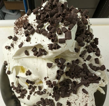 Glace stracciatella au lait de chèvre