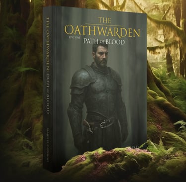 The Oathwarden: Path of Blook book mockup