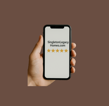 a person holding a phone with a star on it