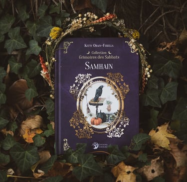 Couverture d'un livre sur le sabbat de Samhain de Ketty Orain Ferella