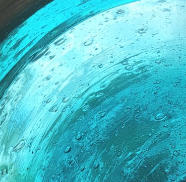 Verre, cive, verre thermoformé, cabochon, art, artisanat