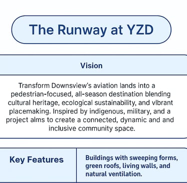 Elevated “Flight Path” Sky Bridges: Publicly accessible bridges between buildings that symbolize fli
