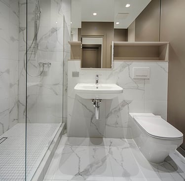 bathroom after a deep cleaning service