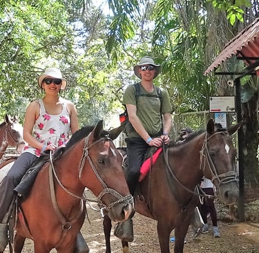 Saddled up for Nauyaca Falls