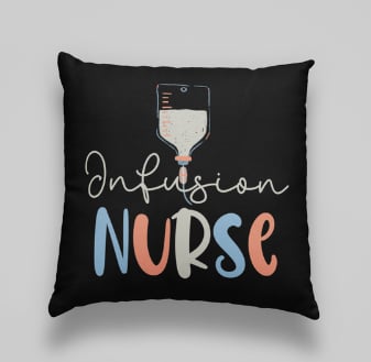 infusion nurse throw pillow