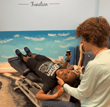 Pediatric chiropractic session for sensory processing in Franklin, TN
