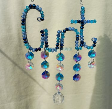 A beautiful blue inspired suncatcher for people who just don't rate pink & that's ok :)