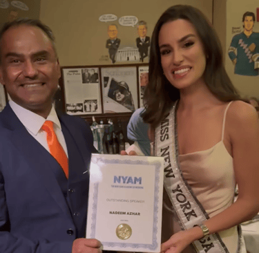 Nadeem Azhar with Miss New York USA!