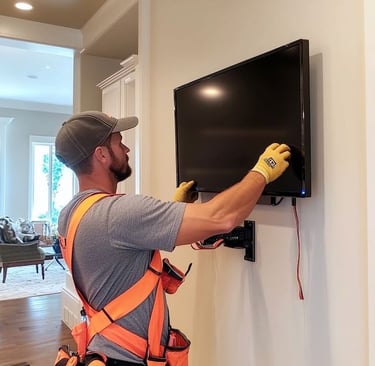 professional tv installer mounting tv