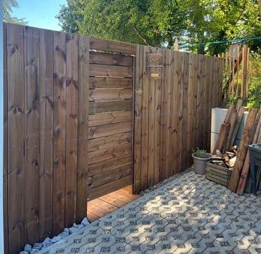 conception d'une clotûre en bois à Annecy