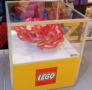 Cavel hecho con plates de LEGO