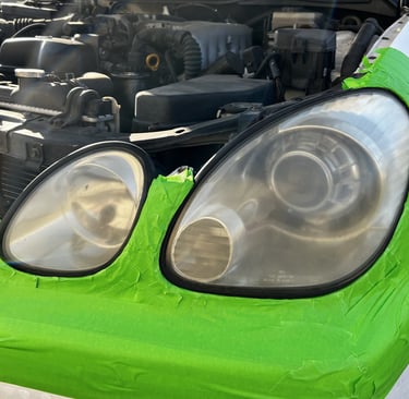 2004 gs 300 yellow headlights