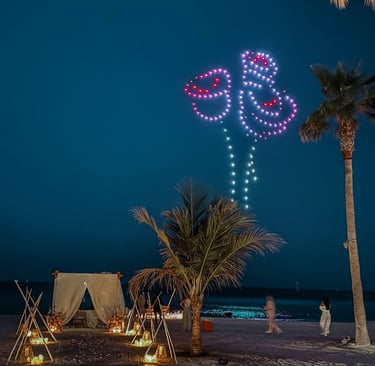 drone show in dubai, dubai dron show, drone light show