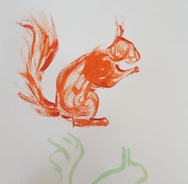 Painting by a Student