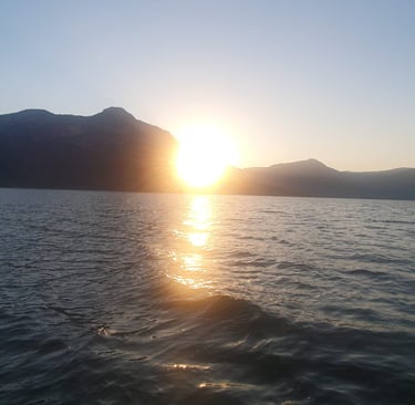a sunset over Köyceğiz Lake near Sultaniye
