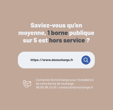 borne de recharge pulique hors service
