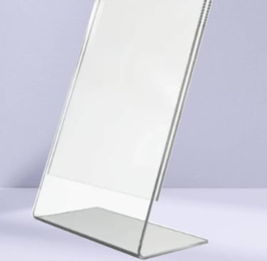 Clear Acrylic L-type Topper for Displays, Located in Paranaque City