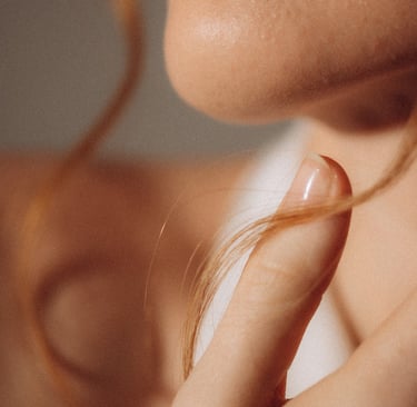 a woman with a ring on her finger