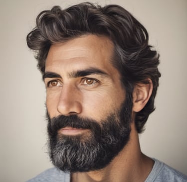 image of man's face 