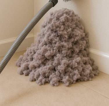 Dryer Vent Lint Removed With King Organic Clean, Dryer Vent Cleaning