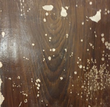restauration de faux-bois cheminee