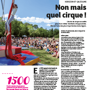 Article sur l'association de cirque Kerozen et Gasoline
