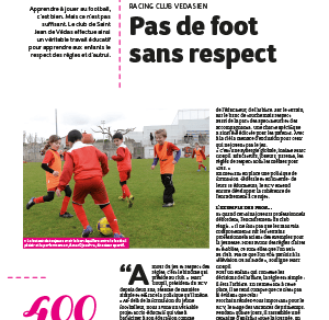 Article sur le respect dans le football