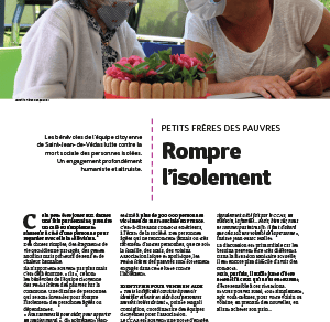 Article sur l'association Petits frères des pauvres