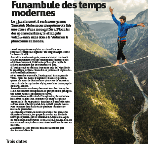 Article sur la disparition de Tancrède Melet, le flying frenchie