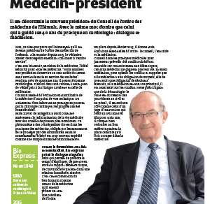 Artcile sur Xavier de Boisgelin, président du conseil de l'ordre des médecins