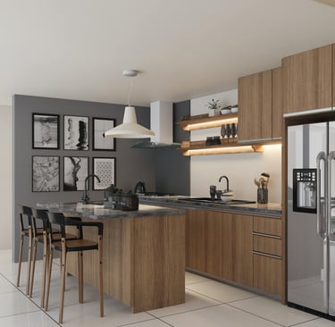 Fonksiyonel tasarım anlayışıyla planlanan iç mekân