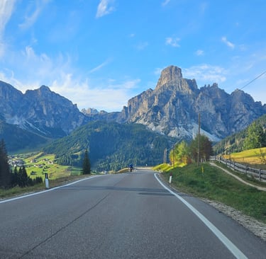 Foto tirada em um trecho da nossa viagem pelas Dolomitas, na Itália