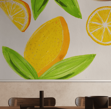 original painting of lemons