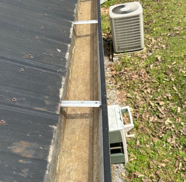 Clean gutters after gutter cleaning service