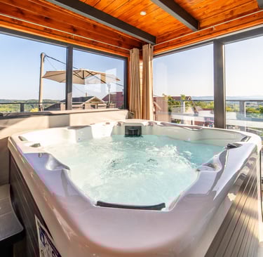 Jacuzzi s pogledom na okolinu