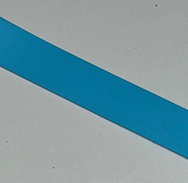 Farbmuster Biothane in Türkis, Leine, Halsband, Maulkorb