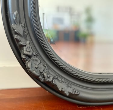Client commissioned hand-painted mirror