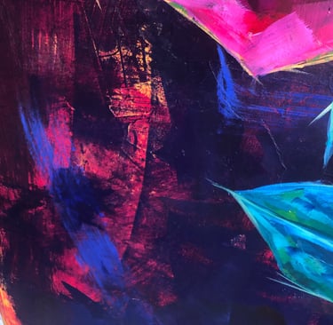 an abstract painting of uncertainty and doubt