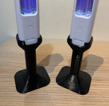 2x Nukit Torch on Candelabra black 